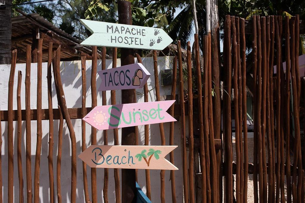 Mapache Hostel & Camping Isla Holbox Bagian luar foto